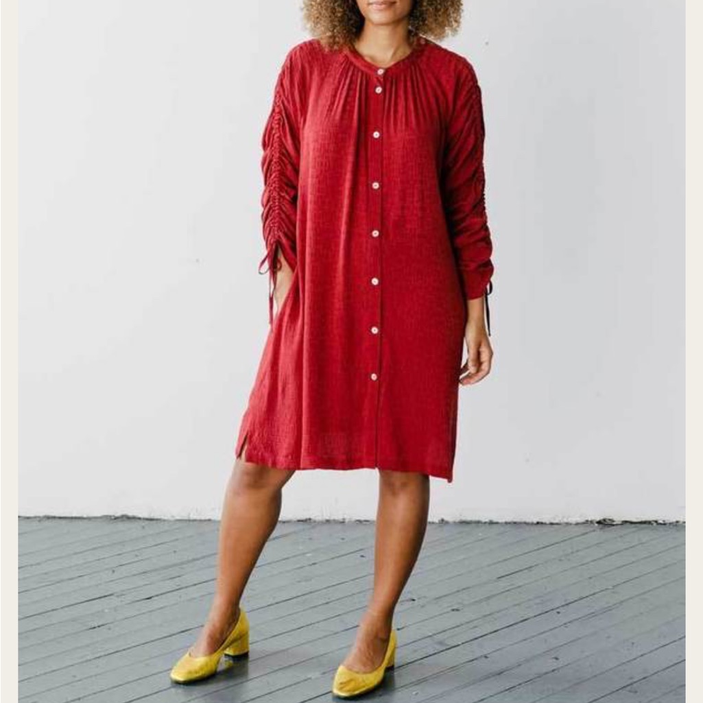 Seek Collective Silk Shirt Dress